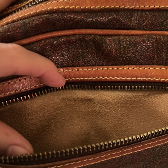 Vintage Etro Pouch in Classic Paisley and Leather - Picture 11 of 13